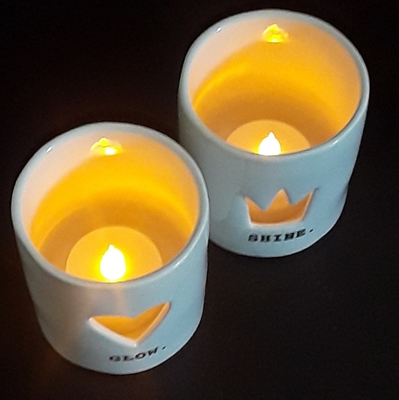 Authentic Rae Dunn Tea Light Candle Holders - Picture 2 of 4